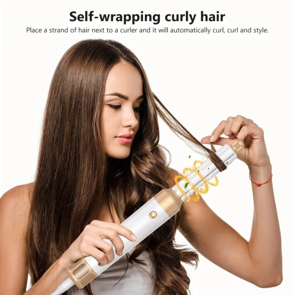Tinsol 7 In 1 Hair Dryer Brush Brushless High Speed Hair Dryer with Diffuser Ionic Blow Dryer Hot Air Styling Comb Hair Curler